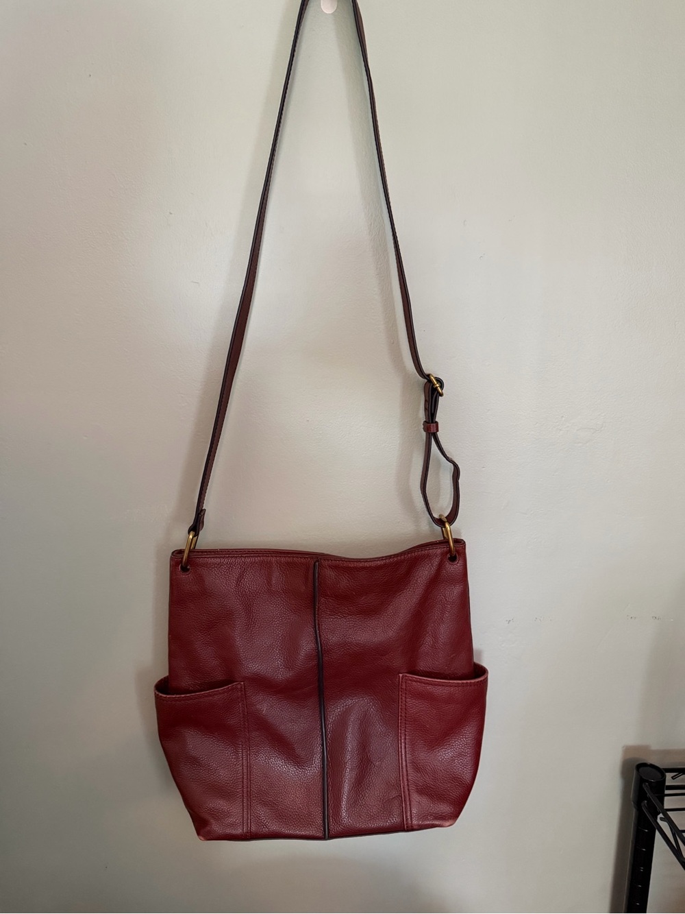 Fossil Brownish-Red Crossbody Bag